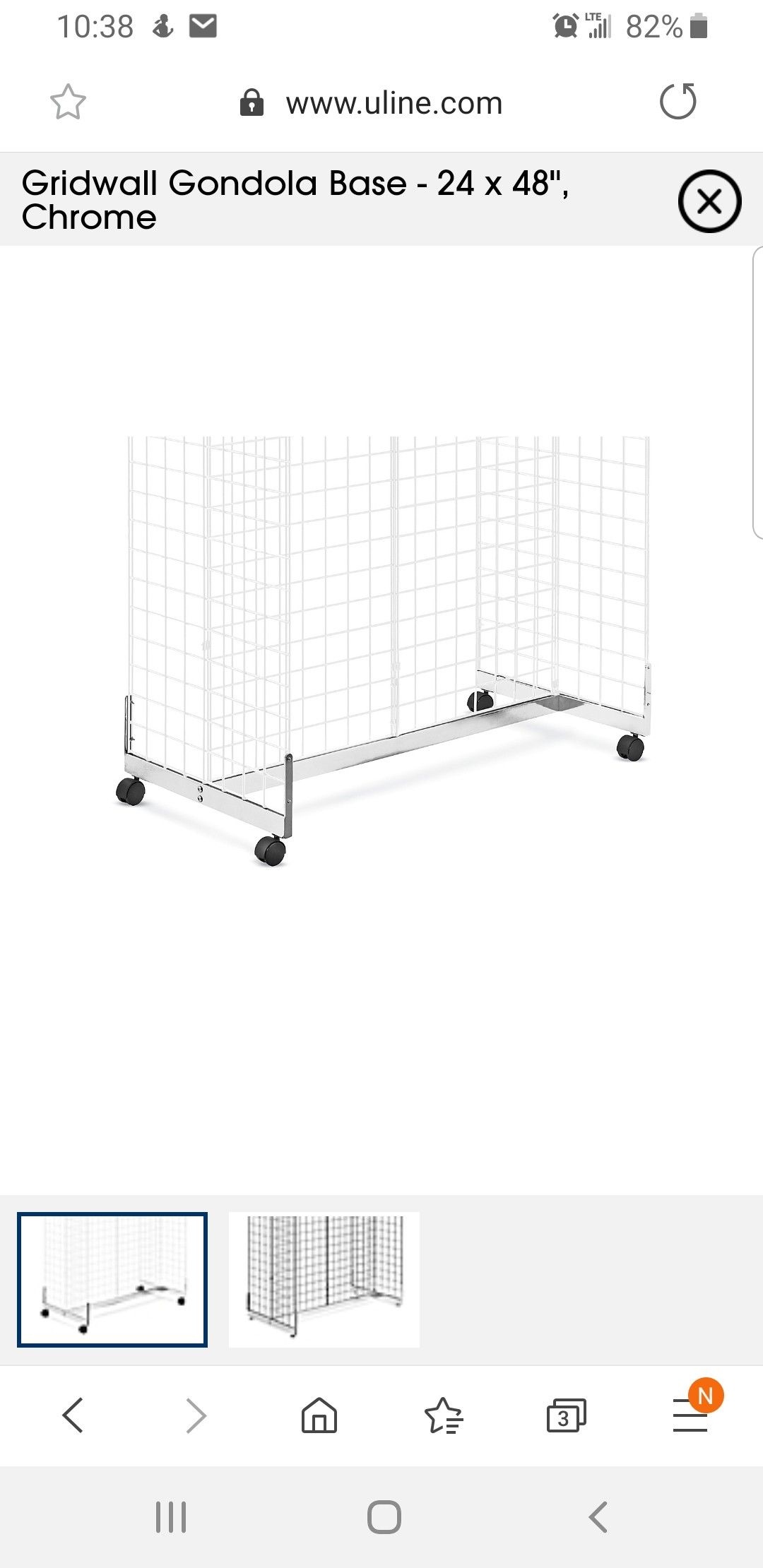 Gridwall bases no wheels white