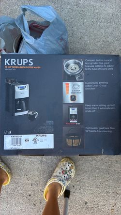 Krups 10-Cup Grind & Brew Coffee Maker KM785D50
