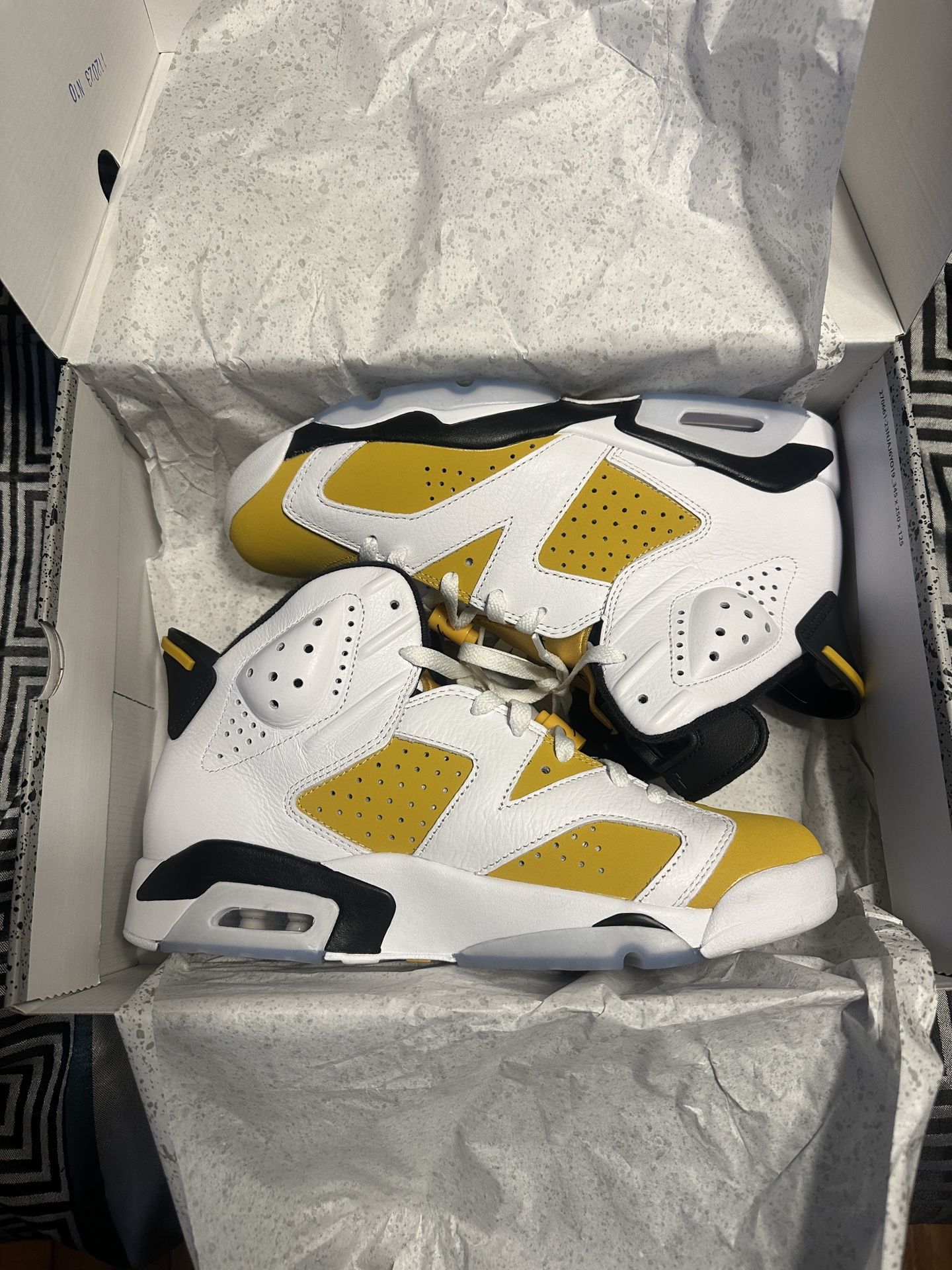 Yellow Ochre Air Jordan 6s