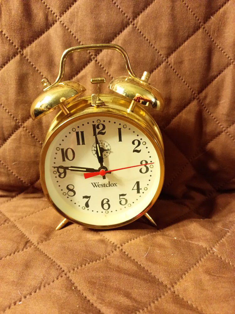 Westclox Ardmore twin Bell wind-up alarm clock