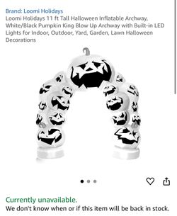 Halloween 11ft Pumpkin Arch 