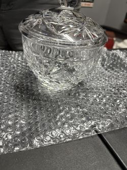 Crystal Candy Dish with Lid