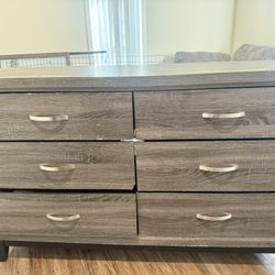 Large Wood Frame Floor Mirror – Modern Dark Brown