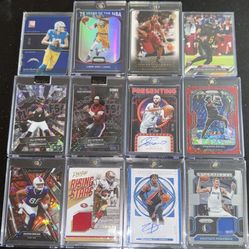 Basketball And football Cards. SSP, Autos, Patches And Serial Numbered Cards Included.