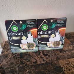 Air Wick Vibrant Scented Oil Warmer Refill, White Sage & Mahogany $7.50 EACH