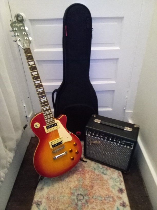 "It's A Package " Sell Today a  New Agile Electric Guitar 🎸 with Carrying Bag And a Fender Amplifier 