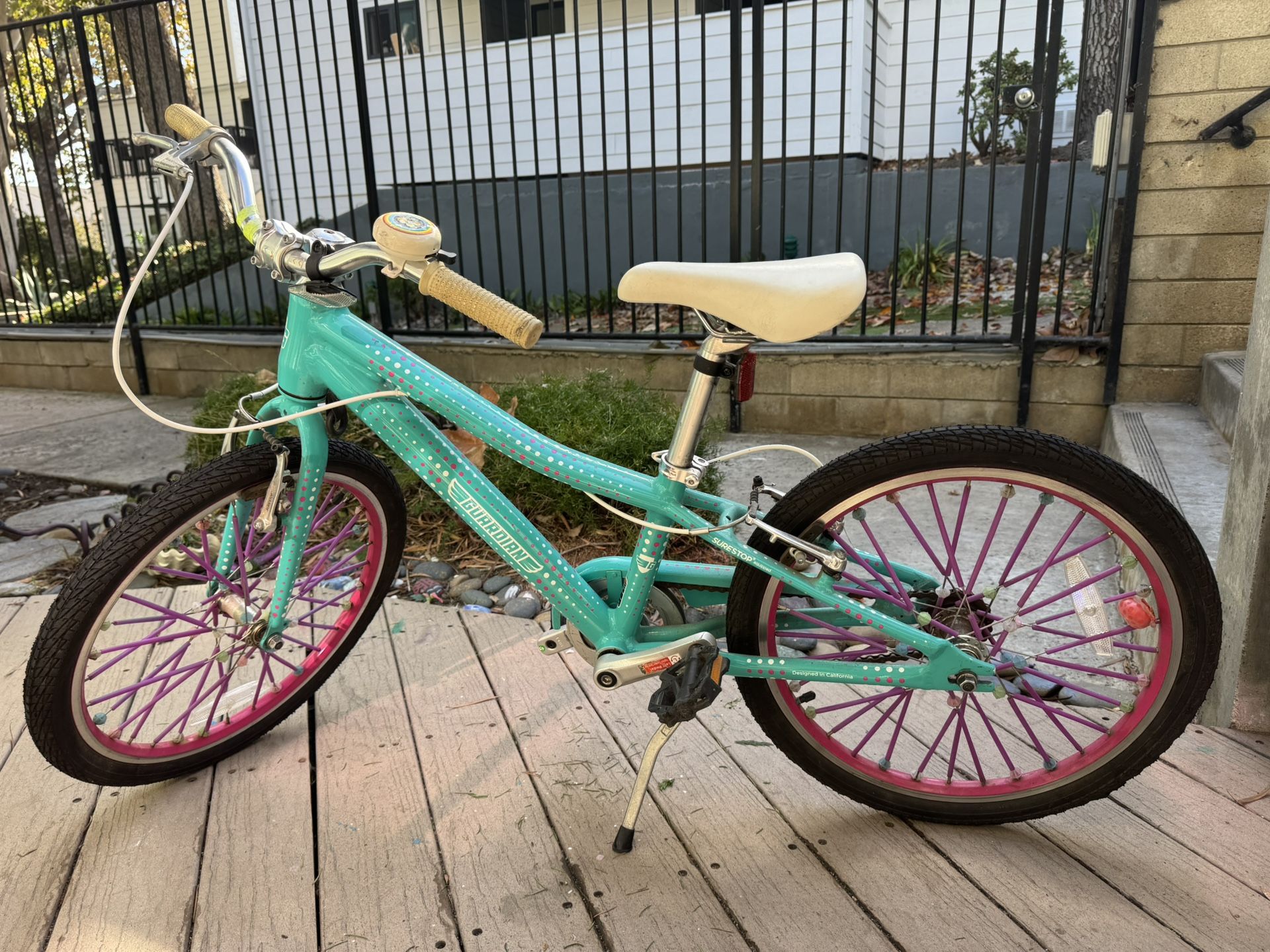 Guardian “20 Inch Small Original” Bike in Aqua (Turquoise) Pink