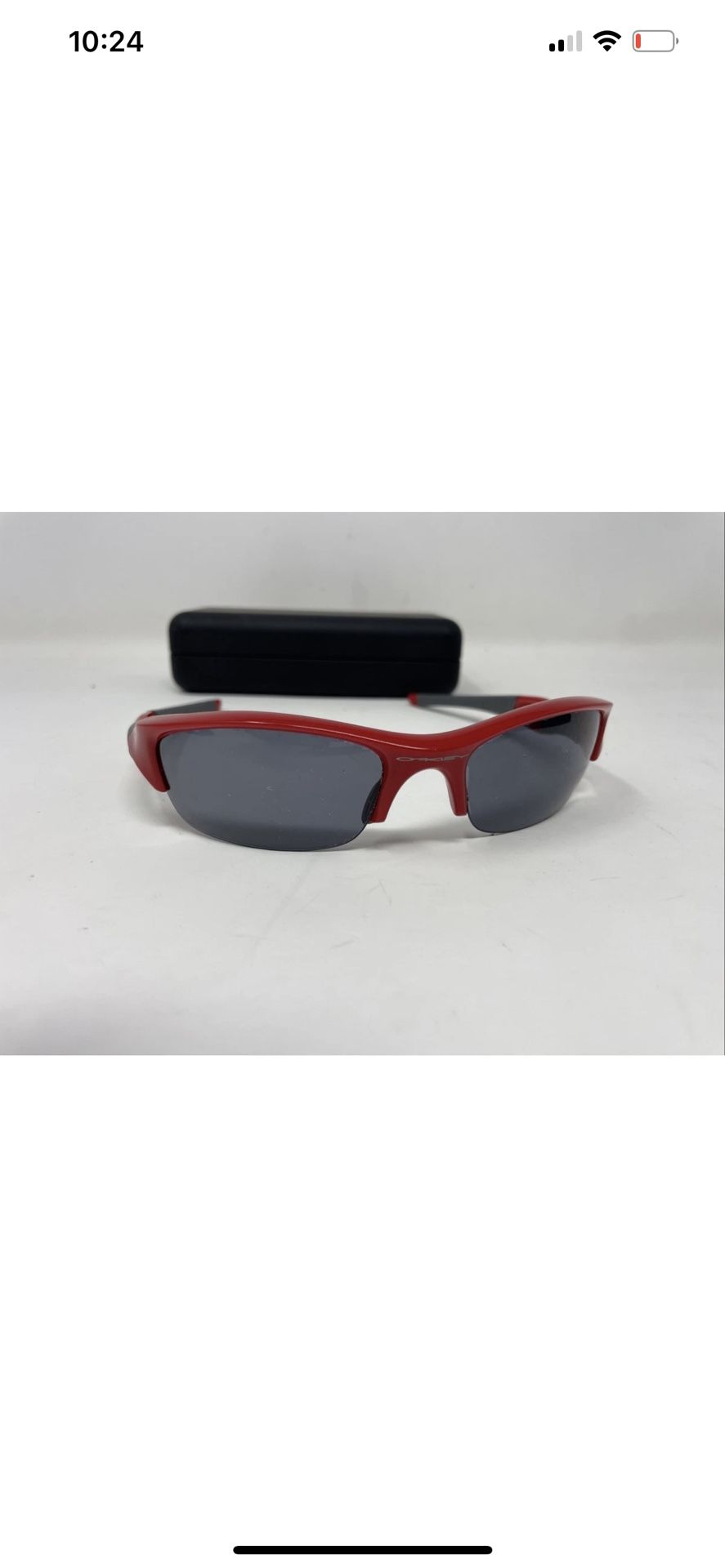 Oakley Flak Jacket Red Sunglasses Check Photos