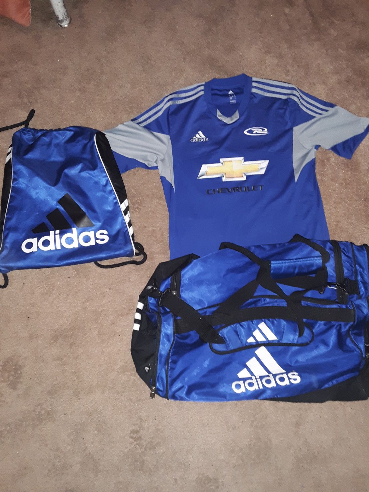 Addidas Gym Bags & Chevrolet Soccer Jersey