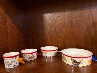 Pier, one butterfly measuring cups, set (4 pieces)