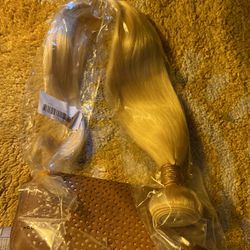 real remi blond hair weave 22"