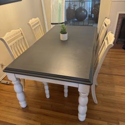 Kitchen Table 4 Chairs And Pie Chest 