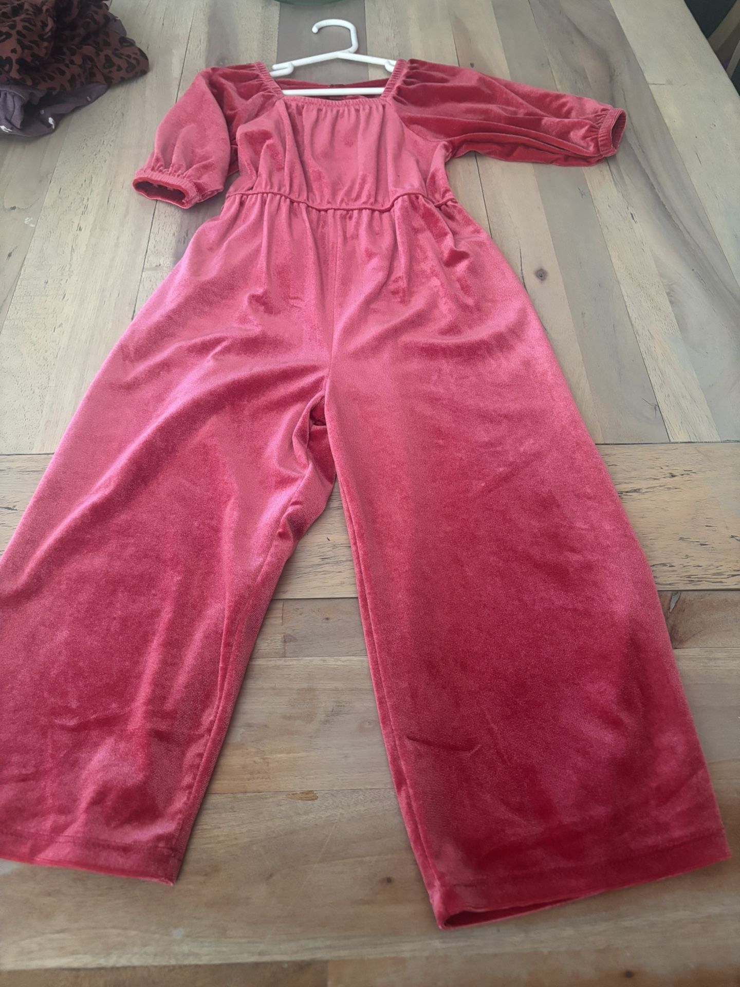 Old Navy Red Velvet Jumpsuit Size 3T
