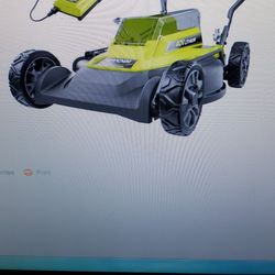 Push lawn mower, 18in. 40 volt cordless mower