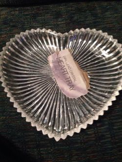 Crystal heart tray new
