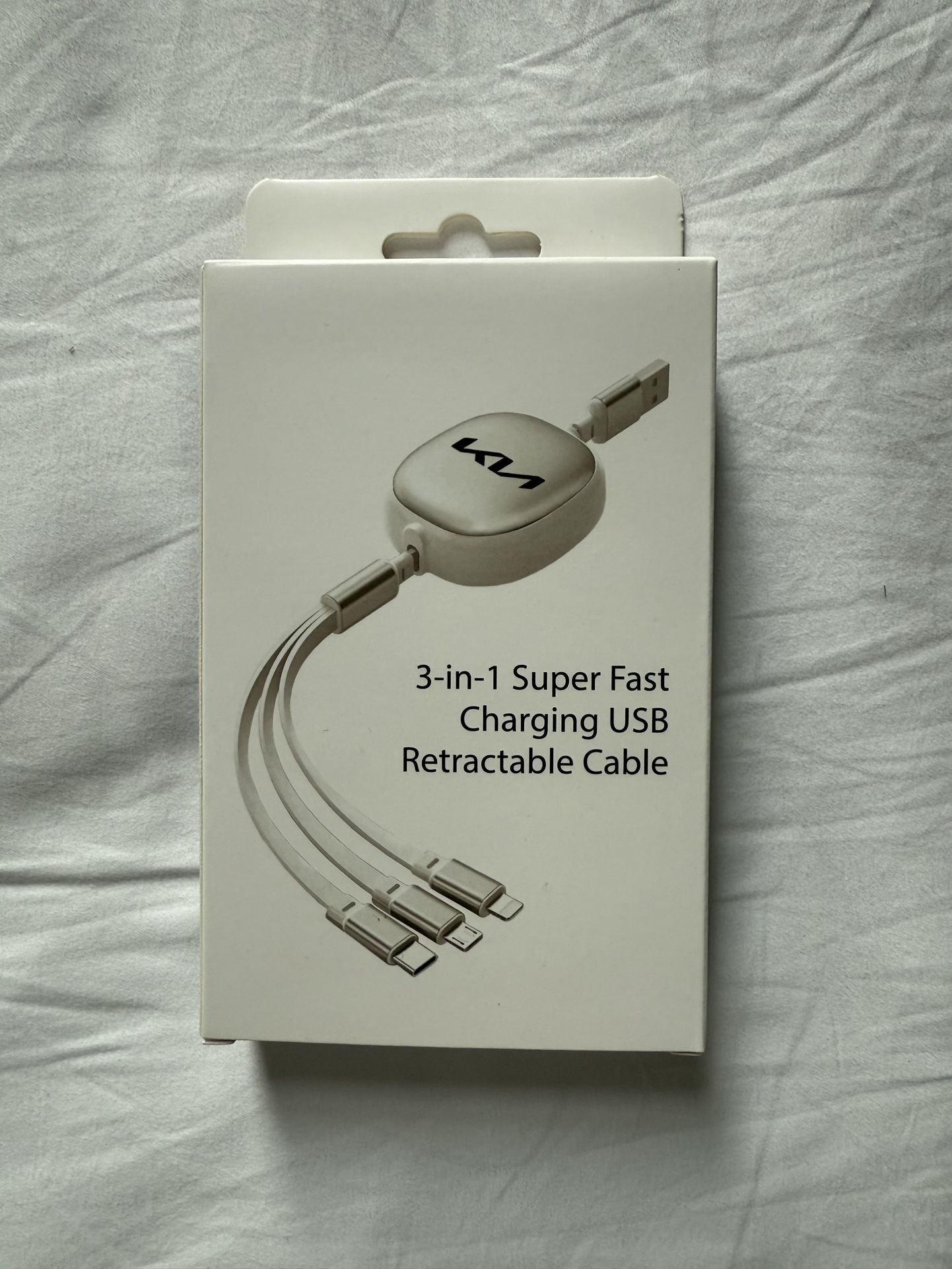 3-in-1 Super Fast Charging USB Retractable Cable