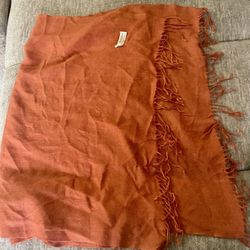 Burnt Orange Pashmina Scarf
