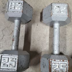 2-25lb Hex Weights