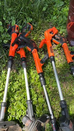 Lot of 5Black+Decker 20V String Trimmers - For Parts/Repair