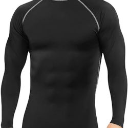 Mens Long Sleeve Rash Guard UPF 50+ Sun Shirts Outdoor Fishing Hiking Swimming Running Tops for Men  Brand new in sealed with tag Size M
