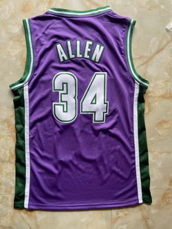 Milwaukee Bucks Ray Allen swingman throwback basketball jerseys S-2XL