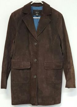 Style&co. Genuine Leather Women's Suede Coat size L
