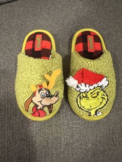 Toddler Grinch Slippers