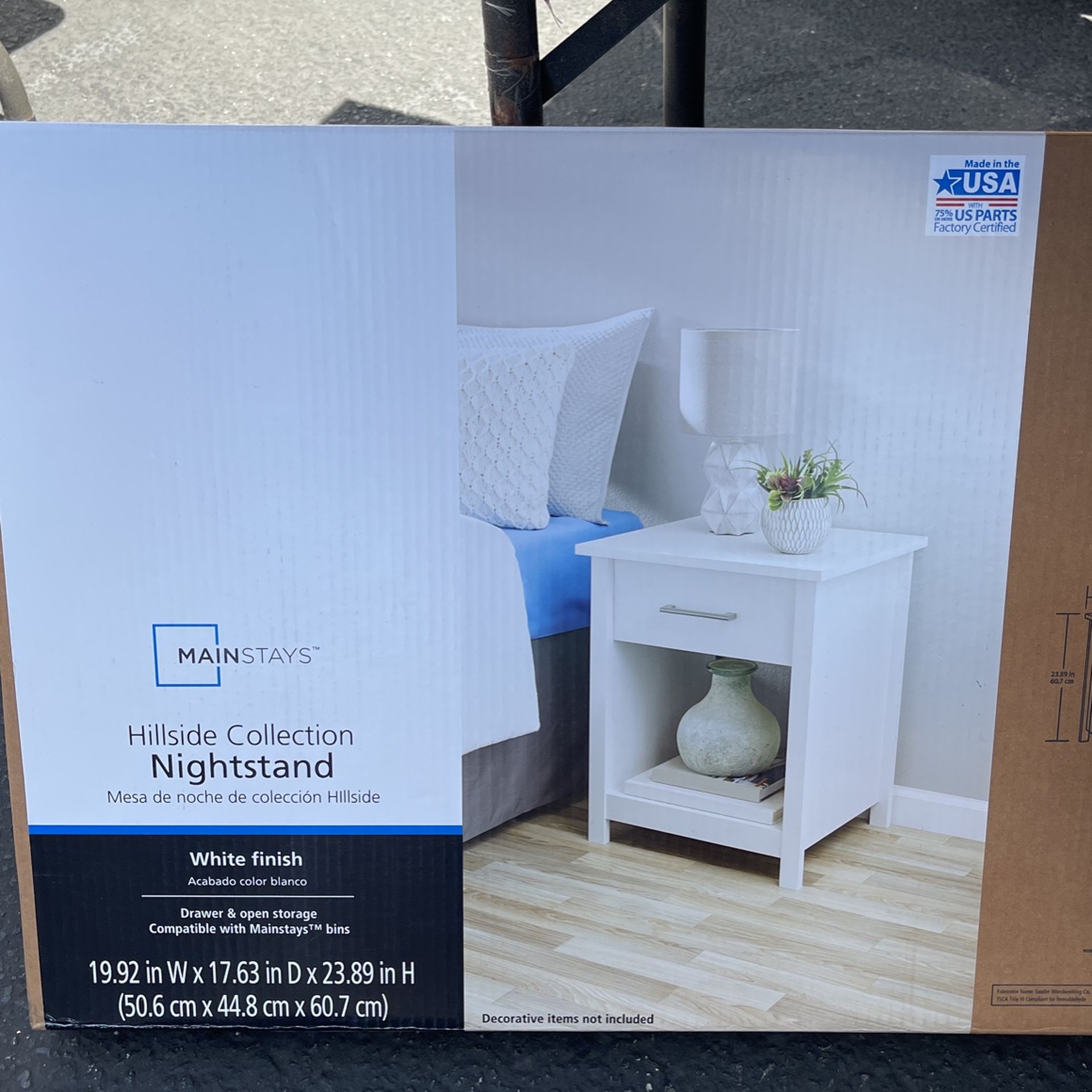Mainstays Hillside collection Nightstand Only 1