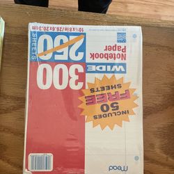 Wide Notebook, Paper And Legal Pads