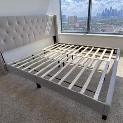 New King Size Platform Bed Frame 