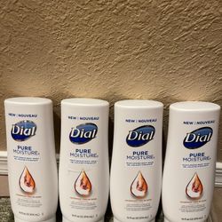 Dial Body Wash 🧼 Pure Moisture in Sandalwood 14 oz Set Of 4 Bottles