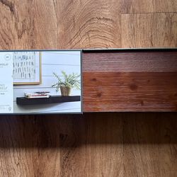 Threshold Floating Wood Shelves