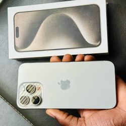 Apple iPhone 15 Pro Max 256GB Natural Titanium Unlocked Smartphone