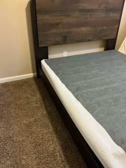 Queen bed frame with box spring