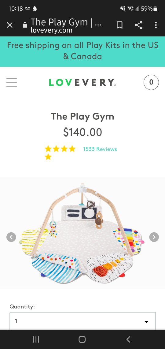 Lovevery Baby Play Gym