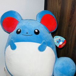 Squishmallows Marill Pokemon NWT Plush