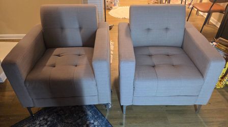 2 Reception, Lounge, Box, Club Chairs, Good Condition