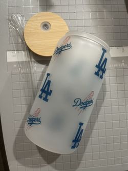 Dodgers Glass Cup