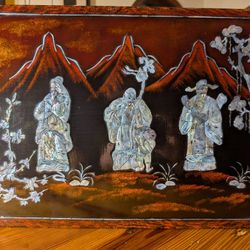 Vietnamese Laquered Panel (14" x 19")