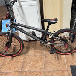 Black BMX Bike with Red Trim