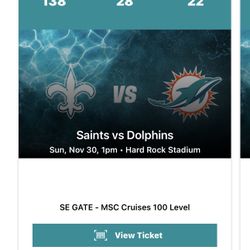 Miami Dolphins Vs Saints 