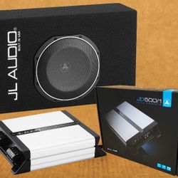 JL Audio TW1 Shallow MicroSub Ported Box 10" 10TW1 Subwoofer JD Mono Amplifier 600 Watts Bass Package 🚨 No Credit Needed 🚨 