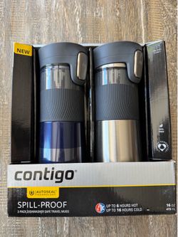 Contigo water bottles 2 per box, 16oz per bottle