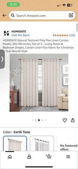 Set Of Two Curtains