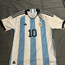 Messi Jersey 2022 Argentina World Cup Authentic 