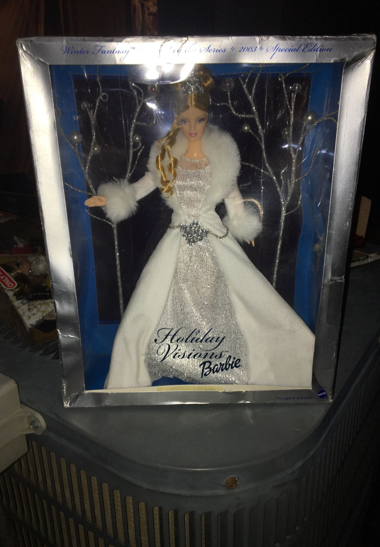 Vintage 2003 WINTER FANTASY FIRST IN THE SERIES HOLIDAY VISIONS BARBIE