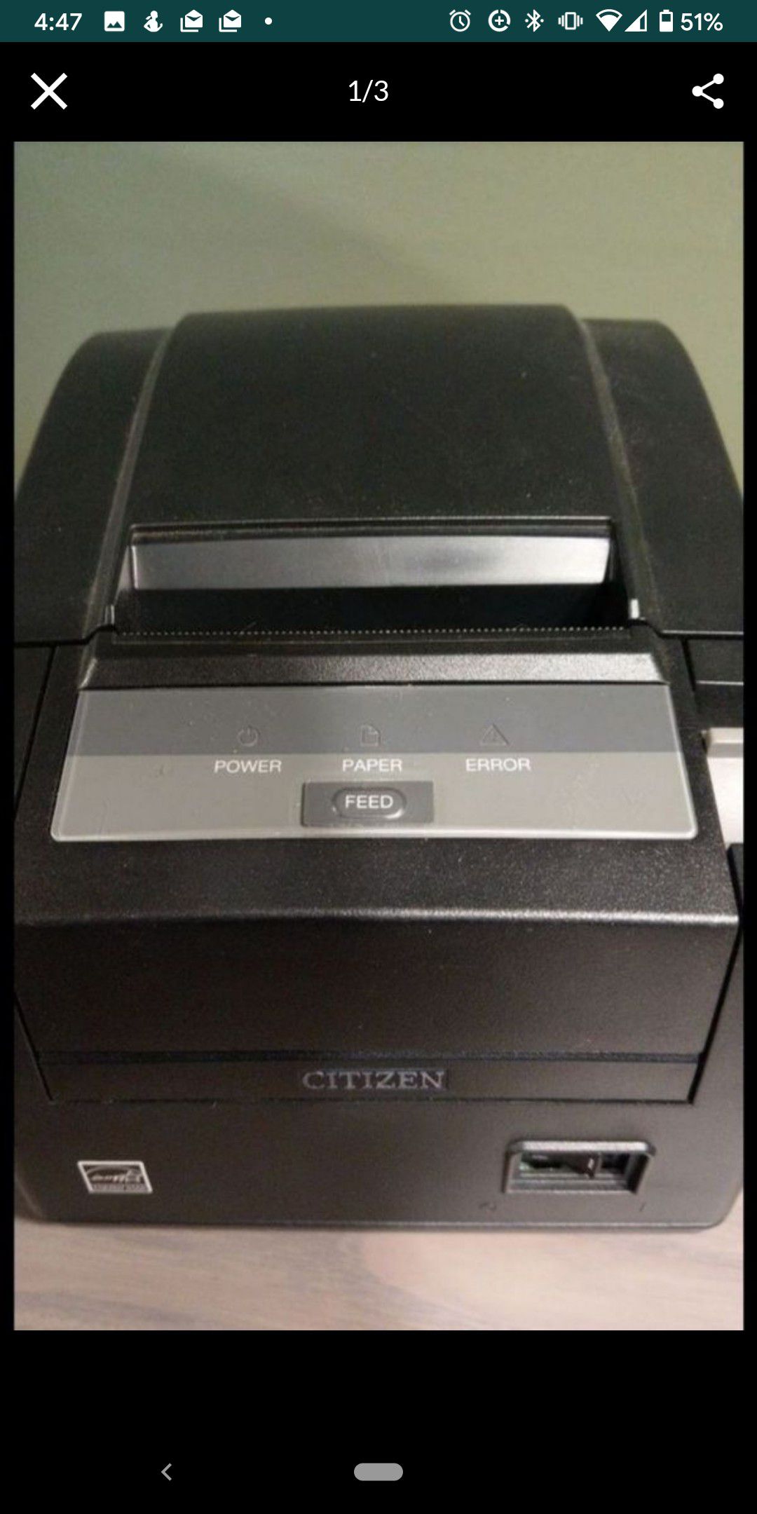 Citizens Thermal Receipt Printer