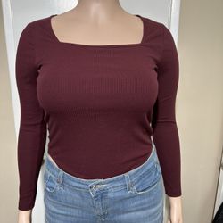 Old Navy Women’s Burgundy Bodysuit