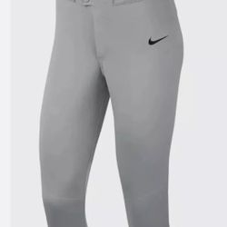 New Nike Women’s Large Vapor Select 3/4 Softball Pants Style AV6642-052 Gray
