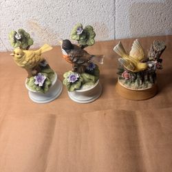 Three Songbird Music Boxes
